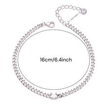 Vòng tay bạc 925 kiểu mắt xích , vòng tay nữ tối giản và thời trang, bạc nguyên chất không gây dị ứng, phù hợp để đeo hàng ngày và trong mọi dịp. - Bạc - Xem 3