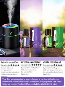 Color Cup Humidifier: Quiet Desktop Spray, 2-In-1 With Aroma & LED Light. USB Mini Portable, Silent Sleep-Friendly. Use In AC Room, Bedroom, Hotel, Office, Dorm, Bath, Pet/Yoga Room. Home Decor & Gift For Women. - Mist - View 20
