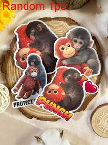 Monkey Face Stickers - Cute Angry Monkey Stickers Suitable For Water Bottles, Laptops And Notebooks, Viral Funny Animal Reaction Stickers - Multicolor - View 19