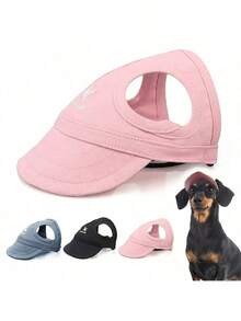 1pc Adjustable Dog Sun Hat, Puppy Cat Duck Billed Baseball Cap, Pet Outdoor Accessories - Multicolor - View 5