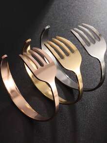 1pc New Fashion Classic Multicolor Tableware Bracelet High-Quality Stainless Steel Lucky Hip-Hop Punk Jewelry Accessories For Women And Men - Fashion - View 4