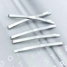 1/12 piezas Pinzas de metal negro extra grandes, Horquillas, Accesorios para el cabello, Adecuados para moños de cabello grueso y largo, Garras casuales, Pinzas para el cabello, Horquillas, Útiles escolares, Festival, Fiesta - Negro - Ver 4