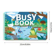 Interactive Quiet Book - Quiet Learning And Entertainment Toy With Stickers, Brain Development Functions And Hook And Loop Busy Board Elements. Ideal For Travel, Sensory Training Activities And Montessori Educational Games For Toddlers. Perfect Gift For Boys And Girls On Halloween, Christmas And New Year. - New Quiet Book - View 10
