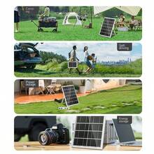10W 5V Portable Solar Panel 4 USB Port Charger Outdoor Mini Solar Power Supply Compatible With LED Camping Lights, Mini Fans, Dash Cams, Action Cameras, All 5V Electronic Devices - View 4