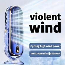 Multifunctional Portable Air Conditioner And Fan - Dual Motors, 5 Wind Speeds, 720° Rotation, USB Powered, Suitable For Various Scenarios - Perfect Gift For Holidays - A - View 4
