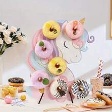 Bộ giá đỡ bằng gỗ - Dùng để trưng bày hình tròn hoặc hình vòm. - Nhiều màu - Xem 8