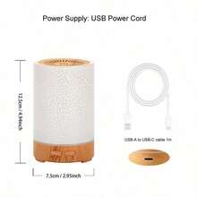 150ml Mini Ultrasonic Essential Oil Diffuser, Cold Mist Humidifier, Small Desktop Aromatherapy Diffuser With 7-Color LED Lights, Suitable For Home And Office - Multicolor - View 2