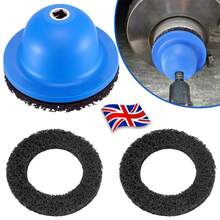 1/2" Drive Wheel Hub Cleaning Tool 150mm Disc Brake Cleaner Grinder With 2x Pad - A - View 1