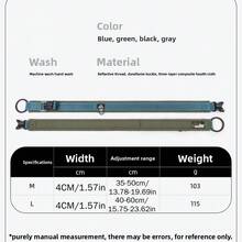 Vòng cổ cho chó có đệm phản quang, điều chỉnh được, làm bằng polyester bền chắc, lớp lót neoprene thoải mái, thích hợp cho việc đi dạo và huấn luyện hàng ngày. - Nhiều màu - Xem 3