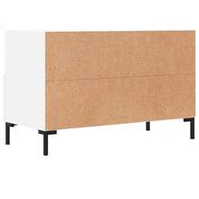 vidaXL TV-Schrank Weiß 80x36x50 cm Holzwerkstoff - Weiss - Übersicht 8