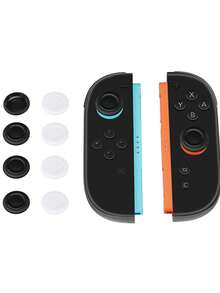 8 Button Protection Caps, Game Joystick Caps, Controller Wear-Resistant Joystick Cover, TPU Material, Compatible With Switch Joy Con 2 Left And Right Controllers, NS2 PRO Controller, Anti Slip, Dustproof, Sweat Proof, Better Protecting Game Controllers - View 5