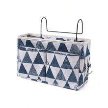 1pc Multifunctional Dorm Hanging Storage Bag, Fabric Bedside Phone Organizer, Top Bunk Bedside Storage Tool, Student Sundries And Bed Sheet Hanging Basket, Dorm Storage Tool, Bedside Storage Bag, Storage Supplies - Multicolor - View 12