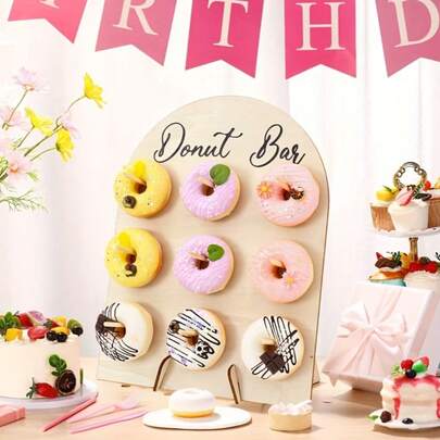 Bộ giá đỡ bằng gỗ - Dùng để trưng bày hình tròn hoặc hình vòm.