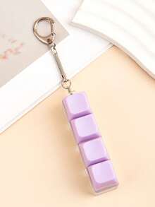Juguete antiestrés con teclado de 4 teclas, cubo mágico de teclado, accesorio de llavero, regalo ideal para mamá, esencial de viaje, útiles escolares - Multicolor - Ver 17
