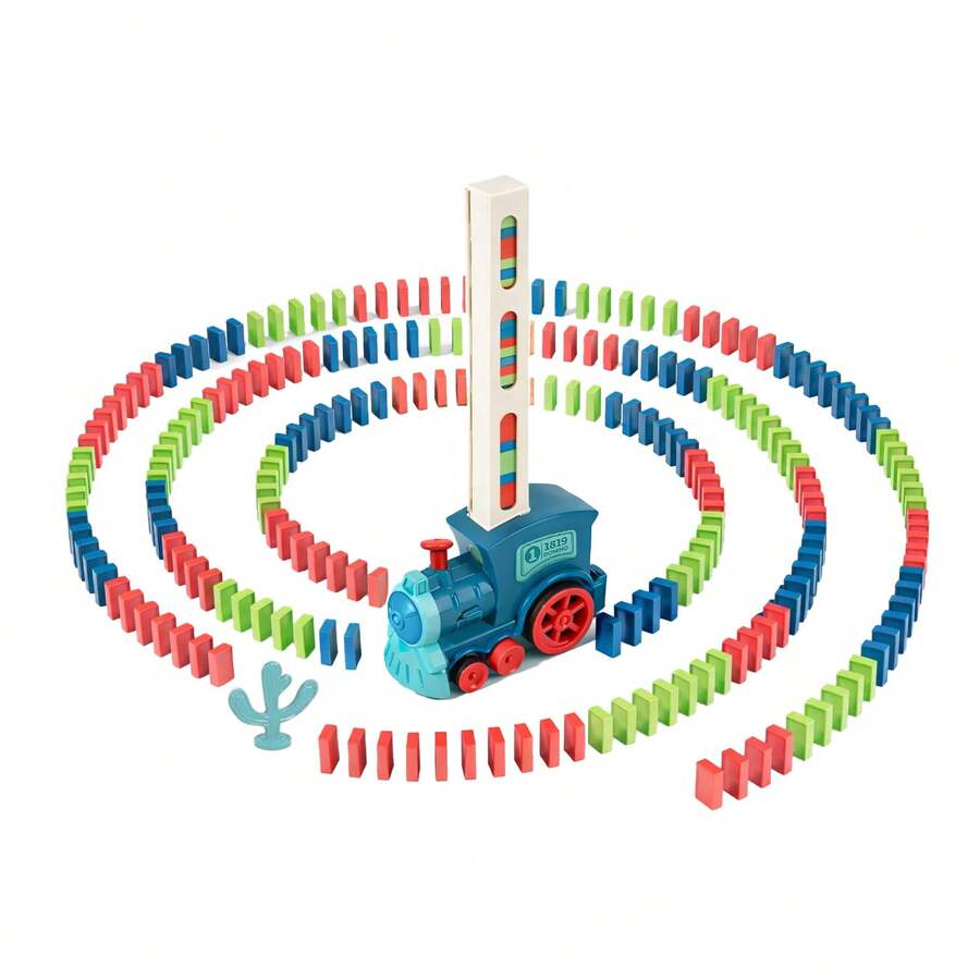 Dominoes Electric Train Morandi Blue - 1 YEAR - View 1