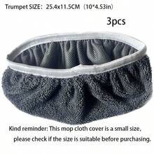 5 piezas de almohadillas de repuesto reutilizables y lavables para trapeador plano, adecuadas para papel de eliminación de polvo estático, trapeador giratorio húmedo y seco, multiusos para el hogar, lavado a mano, absorbente grueso - cuadrado - Ver 12