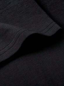 ‌   Camiseta corta de cuello redondo para hombre, holgada y versátil con estampado de emblema de moda que trae alegría.Ideal para vacaciones, viajes y actividades recreativas.Tejido suave de alta calidad ofrece máxima comodidad - Negro - Ver 5