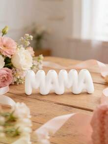 3D Printed "MAMA" Letter Vase - Creative 6-Hole Floral Display, Suitable For Mother's Day - Heartwarming Gift For Mom - Desktop Decor - Multicolor - View 7
