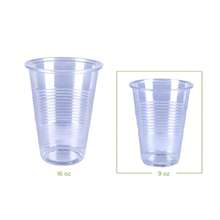 100PCS 9oz Clear Plastic Cups Bulk - Small Disposable Cold Drink Cups For Party, Wedding, BBQ, Camping & Everyday Use, Stackable Space Saving Design - 9 Ounces - View 7