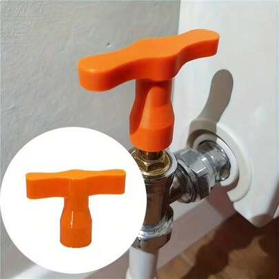 T-Handle Valve Key Wrench, Universal Radiator Bleed Valve Handle, Easy Grip Plumbing Tool For Water Tap & Radiator