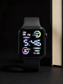 3/1 قطعة ساعة إلكترونية رقمية بتقويم LED أنيقة وعصرية للأطفال، مناسبة للطلاب للاستخدام اليومي في المدرسة والحفلات والسفر، هدية رائعة للأصدقاء وأعياد الميلاد والكريسماس والمناسبات الأخرى - متعدد الألوان - مشاهدة 5
