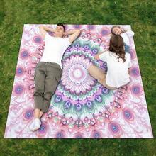 1pc Bohemian Mandala Patterned Beach Mat, Extra-Large Beach Mat, Lightweight And . Ideal For Travel, Camping, And Picnics. Extra-Large Size For Adults. Highly Suitable For Beaches And Outdoor Adventures Picnic Mat - A - View 6