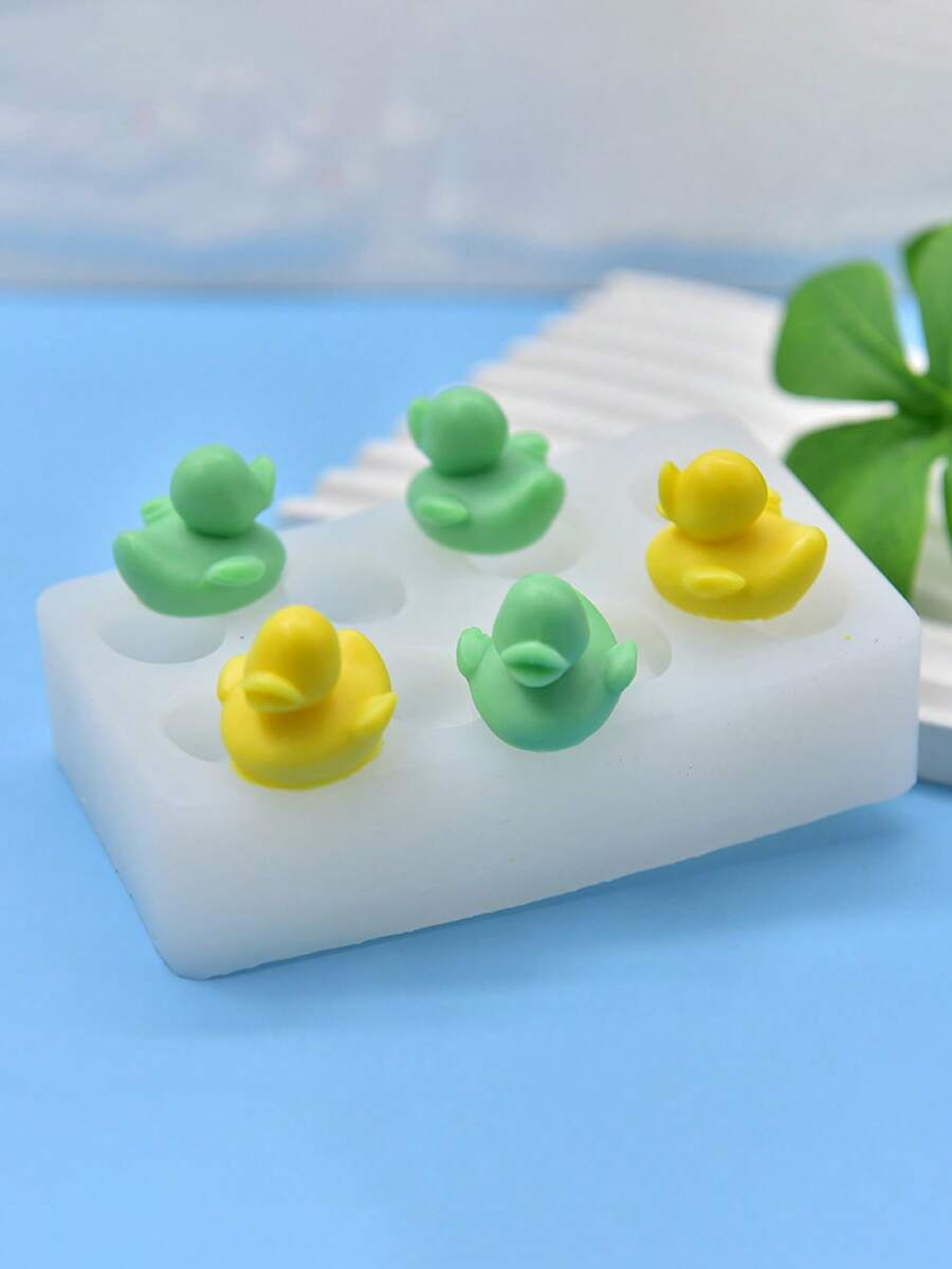 1 khuôn silicon hình vịt, khuôn làm nến thơm thủ công, khuôn làm xà phòng, quà tặng tự làm - Hình vuông - Xem 1