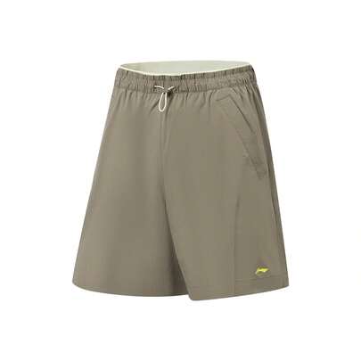 Quần short thể thao nữ LI-NING cảm nhận băng, dòng sản phẩm thể dục, thấm hút mồ hôi, dáng rộng thoải mái AKSW130
