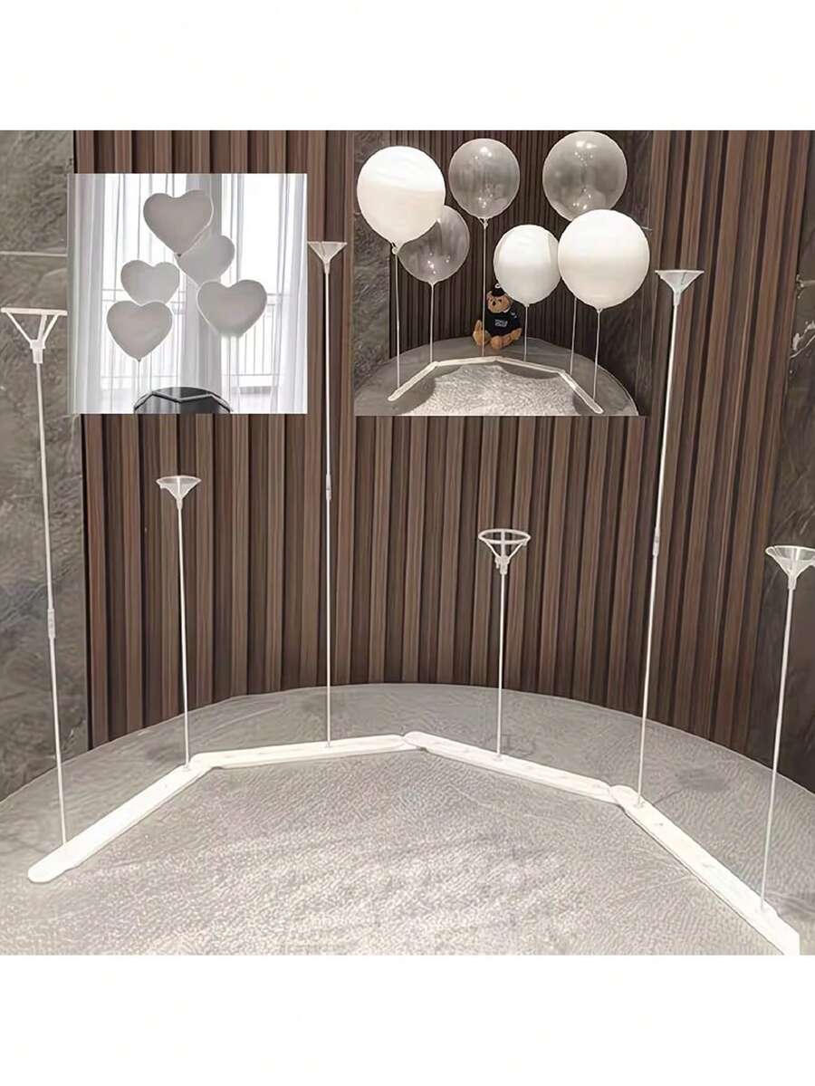 1 Set Connectable Balloon Stand Kit, Balloon Stand Decoration Accessories, Suitable For Wedding, Birthday, Mother's Day Party Decoration