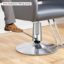 YL700 Salon Chair Hydraulic Pump, 4.53in Diagonal Hole Base Heavy Duty Lift Cylinder, M6 Thread Adjustable Chair Hydraulic Replacement Part 200KG Load For Barber Beauty Salon Bar Stool - Silver - View 4