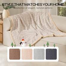 Manta impermeable para mascotas manta a prueba de orina líquida para sofá cama sofá reversible forro polar Sherpa para perros pequeños medianos y grandes color 65 x 57 pulgadas - Beige grueso - Ver 6