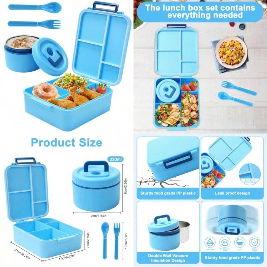 Lunch Box Sets - Blue - View 1
