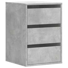 vidaXL Kommode Betongrau 40x41x58 cm Holzwerkstoff - Grau - Übersicht 2