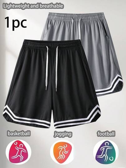 Pantalones cortos deportivos para hombres, pantalones cortos de baloncesto, adecuados para actividades al aire libre, fitness, correr y uso diario en verano