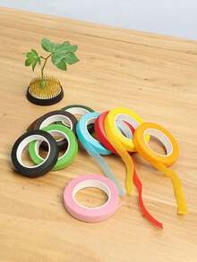 Băng dính cắm hoa thủ công tự làm, băng dính giấy màu xanh lá cây, băng dính cố định thân cây. - A - Xem 9