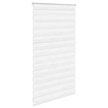 vidaXL Zebra-Rollo 120,9 x 230 cm, Stoffbreite 116,7 cm, Weiß - Einheitsgröße - Übersicht 3