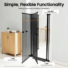 Pet Door, Extra High Door For Cats And Dogs, Extendable Safety Door, Black - Black - View 8