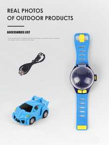 Mini Remote Control Alloy Race Car Toy For Kids 3-12 Years Old, Wireless Indoor/Outdoor Multi-Player Interactive RC Car Toy, Children's Birthday Gift, Remote Control Requires 1 AAA Battery (Not Included) - Multicolor - View 9