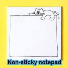 Cute Cat Square Sticky Notes - Lively Cat Design - Suitable For Office, School And Home Storage; Cat Themed Stationery - one-size - View 16
