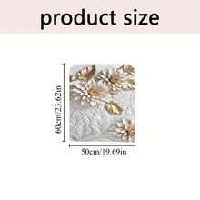 1pc/4pcs/6pcs/10pcs Platinum Floral Pattern Plush Chair Cover, Removable Short Plush Fabric Chair Slipcover, Chair Back Protector, Suitable For All Seasons, Holiday Decor, For Dining Room, Living Room, Home Chairs, With Back Protection, Fit For Dining Room, Office, Living Room, Hotel And Home Decor - Multicolor - View 2