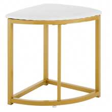 Dining Table And Chairs Set, MDF Tabletop And Gold Iron Frame, Velvet Chairs, Modern And Luxurious Style, White - White + Gold - View 8