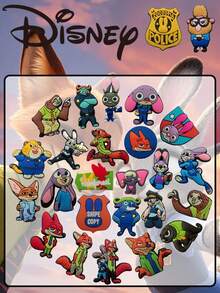 Disney Bộ 25 khóa cài giày Nicky Fox chính hãng - Phụ kiện DIY độc đáo cho giày dép, túi xách, phụ kiện tóc, ốp điện thoại - Đồ trang trí giày dễ thương, quà tặng hoàn hảo cho các bữa tiệc và sinh nhật, quà tặng dành cho người sưu tầm chất liệu PVC bền chắc. - Nick và Judy - Xem 8