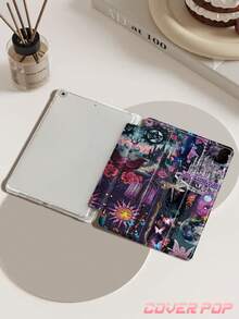 Ốp bảo vệ máy tính bảng họa tiết lâu đài Gothic ban đêm, tương thích với iPad Air 8 2026 (11/13 inch), iPad Pro 11 inch (9.7/10.2/10.5/10.9/12.9 inch), thế hệ thứ 10, Galaxy Tab S6 Lite 10.4 inch, Kindle Paperwhite thế hệ thứ 12 (2024), Kindle (thế hệ thứ 11) (2022). Chất liệu mềm mại, chống sốc, chân đế thông minh/tự động bật/tắt màn hình, món quà Giáng sinh tuyệt vời. - Nhiều màu - Xem 3