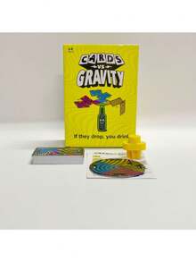 Cards Vs Gravity Tabletop Game, Defy Physics At Family Gatherings, Test Hand-Eye Coordination In Imbalance, Unconventional Interactive Challenge, Creative Choice For Gravity-Defying Tabletop Toy - Multicolor - View 5