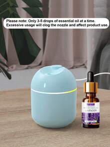 270毫升空气加湿器，冷雾香薰机，带LED夜灯，USB供电，适用于家庭和办公室。内含10毫升多种精油，可用于香氛、除臭和持久清新空气。 - Mist - 查看 10