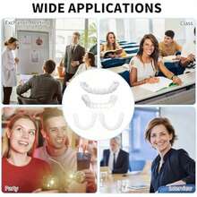4/6pcs New Temporary Party Decorations (For Decoration Only), Suitable For Daily/Party And Holiday Use - White - View 9