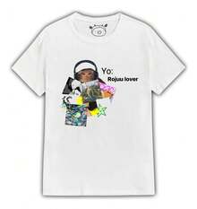 Playera Rojuu Cantante 10 Rojuu Lover Unisex T-shirt - Blanco - Ver 5