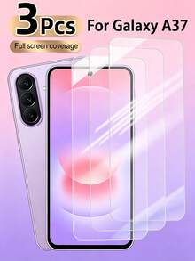 3pcs High-Definition Tempered Glass Screen Protector, Durable High-Hardness Tempered Glass Phone Screen Protector, Stable And Durable Material Structure, Scratch-Resistant And Wear-Resistant Coating. Suitable For Daily Use On Desktops, Carrying Around, And Frequent Screen Sliding Without Damaging The Film Surface, Long-Lasting And Transparent Like New - Clear - View 10