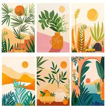 8x12 Inch/6pcs Digital Painting Kit Suitable For Adults And Beginners, Frameless, DIY Easy Acrylic Paint Set, Home Decor Craft, Ideal Gift For Birthday, Father's Day, Christmas, Mother's Day And Valentine's Day - Potted Flowers - View 18