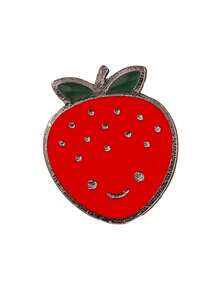 1/5pcs Cartoon Fruit Brooch, Exquisite Alloy Material Anti-Slip Clothing/Bag Decor, Versatile Fresh Small Accessory Gift For Friends - Multicolor - View 13